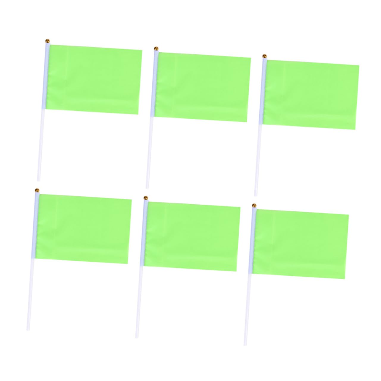 Sosoport 100pezzi Mini Bandierine Quadrate Da Verde Confezione Per Decorazioni Di Feste e Celebrazioni Per Eventi e Festività