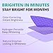 SAKYPRORAL Purple Whitening Strips, 90-Day Long-Lasting Results, Enamel Safe & Low-Sensitivity, Professional Teeth Whitening Strips with Non-Slip Dry Strip Technology, 14 Treatments (28 Strips)
