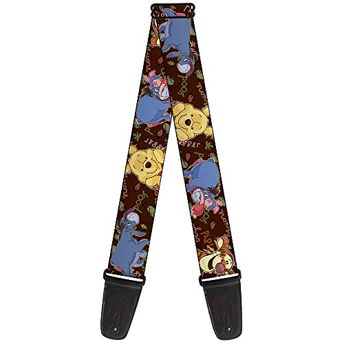 Buckle-Down Sangle de guitare Winnie l’ourson Poses 5,1 cm de large - Les Beatles, Paul McCartney, John Lennon, RIngo Starr, George Harrison Buckle-Down Sangle de guitare Winnie l'ourson Poses 5,1 cm de large