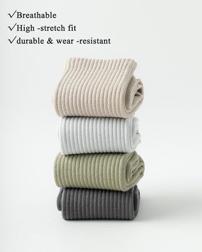 Image of Crew Socks for Women Striped Athletic Socks Womens