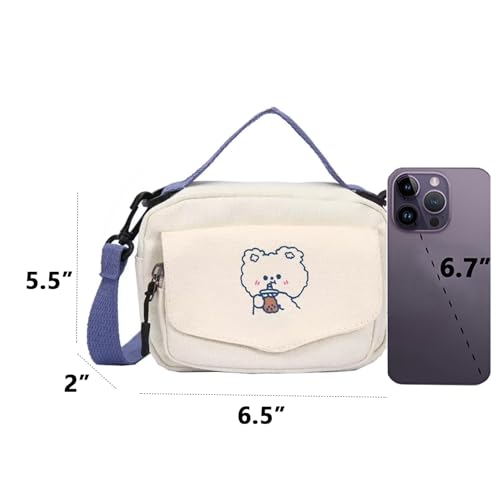 Kawaii Purse Cute Crossbody Bag Kawaii Wallet Gift for Teen Girls with Pin Accessories3