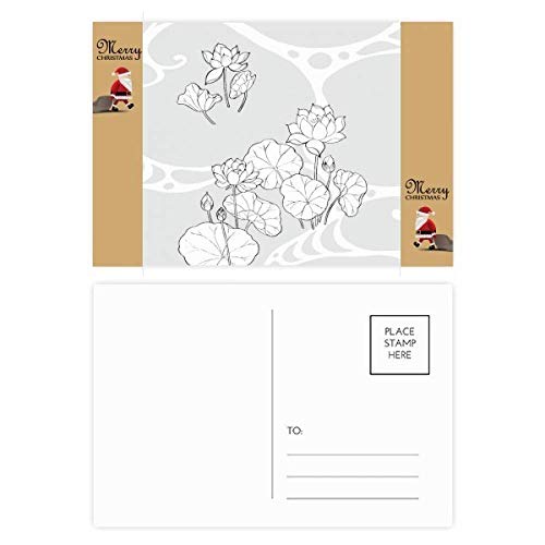 Cartes postales lotus lot 20 rigides sans bavure pour correspondance
