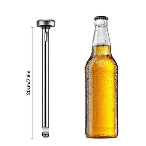 Foto von 2 Packungen Flaschenkühler Dekanter Delstahl Flaschen Weinkühlstab Dekantier Bar Geschenk Frauen Männer Wine Sceptre Weinkühlstab Premium Weinkühler Weingenuss