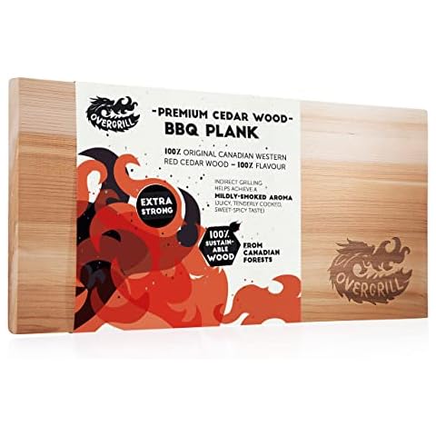 OVERGRILL Tabla de Madera de Cedro para Asar Cover