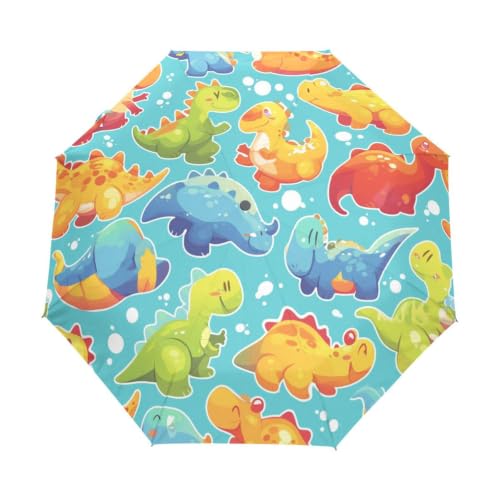 Parapluie automatique dinosaures colorés pour protéger vos enfants du soleil