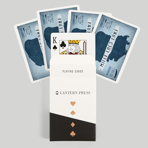 Baraja de póker Mille Lacs Lake, 52 cartas para adultos miniatura 6