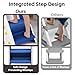 Primlect Space-Saving Potty Training Seat with Ladder, Adjustable Step and Toilet Seat Height, Top Handles for Easy Climbing, Easy to Carry, Portable Toddler Toilet Trainer for Small Bathrooms