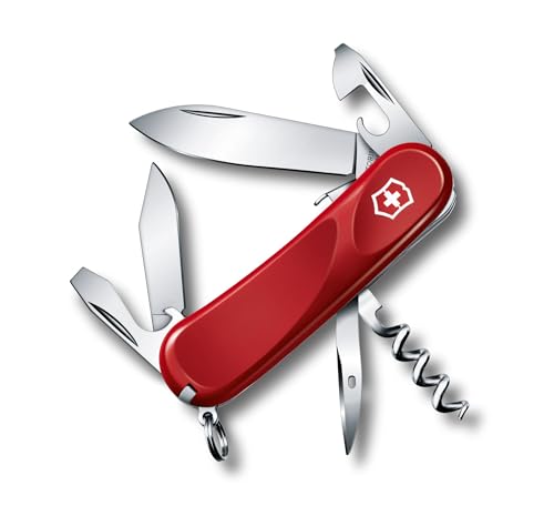 Victorinox Spartan, Navaja Multiuso Suiza, Cuchillo bolsillo, Regalo, 12 Funciones, Hoja grande, Sacacorchos