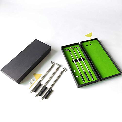 Stylo à bille putter argenté, le cadeau idéal pour collègue et bureau