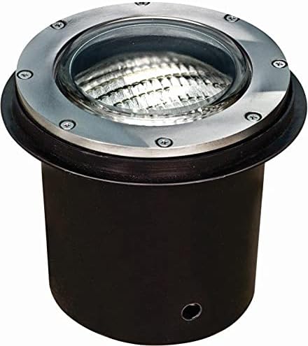 LV306-SS304-SLV Well Light W/Out Grill W/Sleeve 35 Watt 12 Volts, Stainless Steel