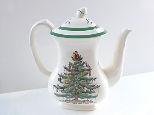 Spode Christmas Tree (Green Trim) Coffee Pot & Lid