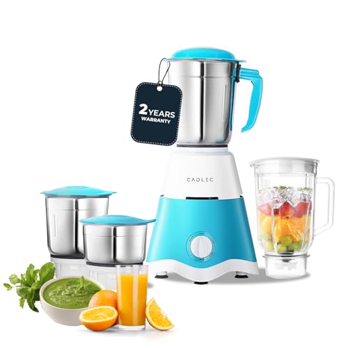 Cadlec Jarsphere 4 Jar 750 Watt Mixer Grinder | High-Power Juicer, Blender & Mixer | Durable ABS Body | Multi-Function for Juicing & Blending | 2-Year Warranty view 1