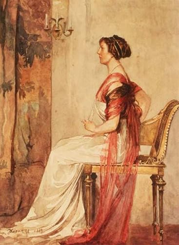 Tableau Toile Femme Assise John La Farge pour Salon Chic 60x90