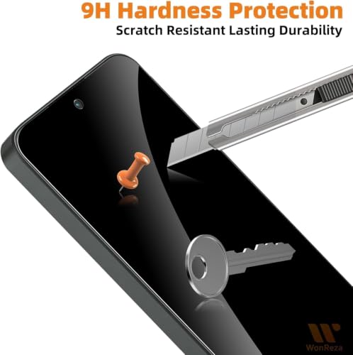 Image of Pack 1 - Privacy Tempered Glass for Poco X8 Pro 5G Screen Guard Protector | 9H Hardness | Case Friendly | Anti-Spy - Installation Kit