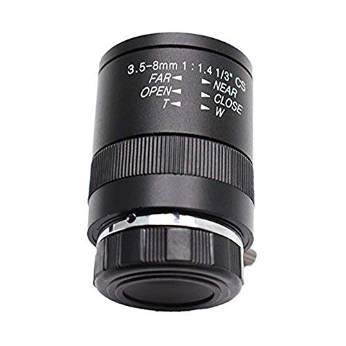 image for Dahszhi 3.5-8.0mm F1.4 CCTV Lens CS Mount Manual Focus Zoom Focal IR 1