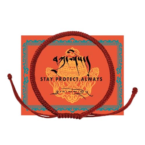 Authentic Blessed Tibetan Monks Handmade Protection Red Bracelet,Help Ward off any Negative Energy