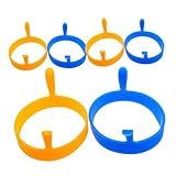 Photo Gallery magiclulu 6 pezzi per uova in silicone colorati stampi antiaderenti per uova fritte e pancake forma rotonda per cottura facile e versatile per cucina e regalo Photo Gallery magiclulu 6 pezzi per uova in silicone colorati stampi antiaderenti per uova fritte e pancake forma rotonda per cottura facile e versatile per cucina e regalo