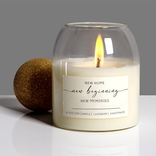 House Warming Gifts New Home,Housewarming New Home Gift Ideas for Women Men Neighbor | Soy Wax, Long-Lasting 60-Hours, Lavender (Housewarming Candle) - Image 4