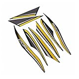 Fácil de usar HFQNDZ Etiqueta engomada Suprema Protectora Suprema de vehículo Entero Fit for Z900 2017-2018-2019-2020 Kit Completo Pegatinas (Color : Yellow)