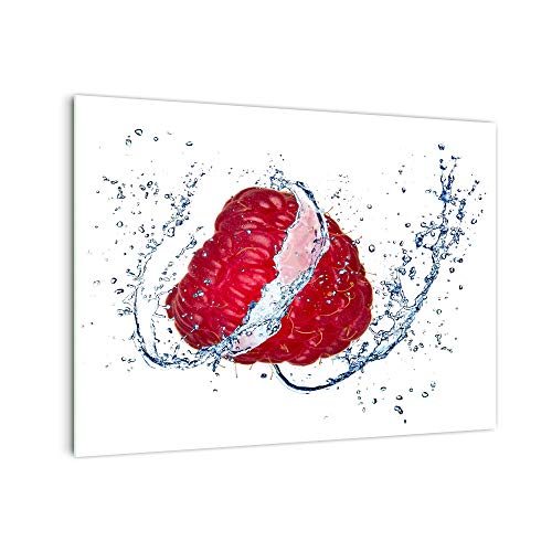 Küchenrückwand 'Wasser um Erdbeer' in div. Größen, Glas-Rückwand, Wandpaneele, Spritzschutz & Fliesenspiegel