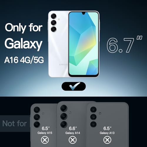 JETech Case for Samsung Galaxy A16 5G / 4G 6.7-Inch, Non-Yellowing Shockproof Bumper Protective Phone Cover, Anti-Scratch Hard PC Back (Clear) JETech Case for Samsung Galaxy A16 5G / 4G 6.7-Inch, Non-Yellowing Shockproof Bumper Protective Phone Cover, Anti-Scratch Hard PC Back (Clear)