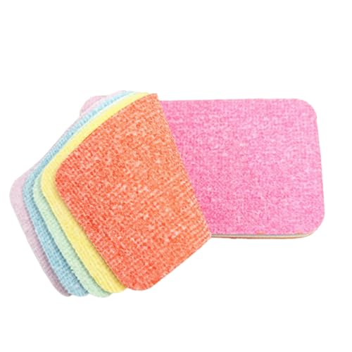 Esponjas de Microfibra para la Cocina,Esponja Arcoiris Absorbente Reutilizable | Limpiador Absorbente Despegable para Cocina Fregadero Batería Casa Baño Cristales
