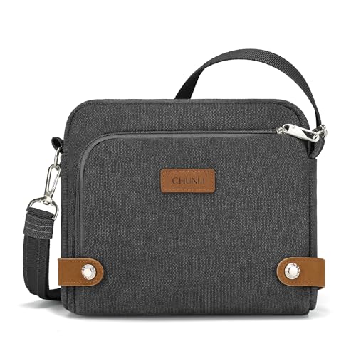 Image of Anti Theft Crossbody Bag for Women, RFID Blocking Travel Purse Slash Proof | CHUNLI Pickpocket Proof Crossbody Bags, Travel Purse Bag with Lockable Zippers & Slash Resistant Strap