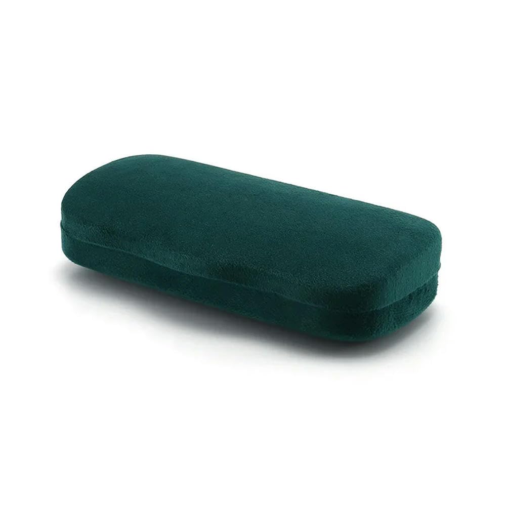 Tpioneer Men's Green None Logo Plush Iron Box Letter Glasses Luxry Spectacle Case Anti-Pressure Literature Art And Fe Student Fashio Sunglasses Case