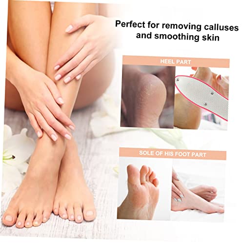 minkissy 2 Unidades Lima pé aço inoxidável esfoliante para os pés esfoliante pés raspa pedicure rasp