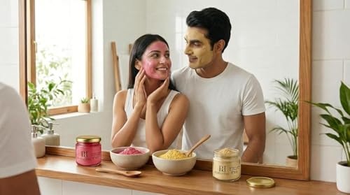 Image of Multani Mitti & Beetroot Powder Combo | 200g Each | 100% Organic Face & Hair Pack | Double Filtered Fuller's Earth for Natural Glow & Skin Brightening | Deep Cleansing Clay Mask | Pack of 2