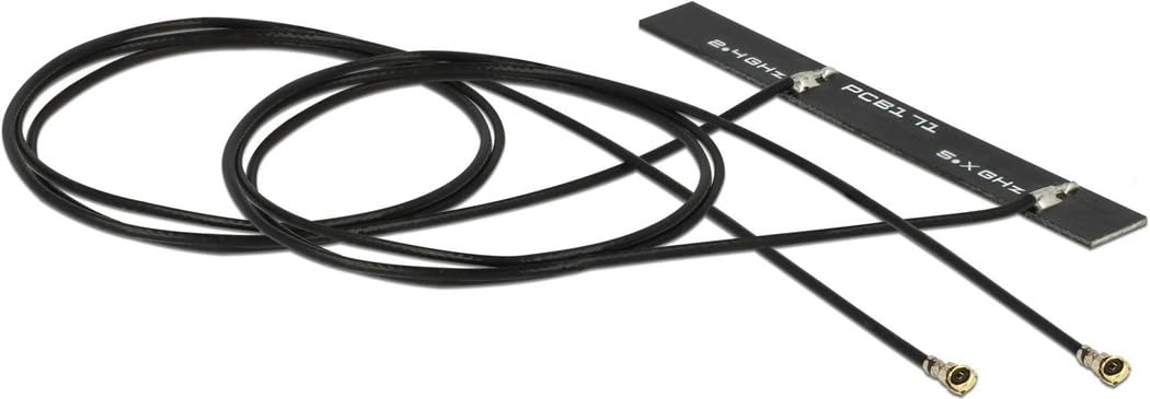DeLOCK 89933 - Antena (5 dBi, 2.4-​2.5; 5.15-​5.85 GHz, IEEE 802.11a,​IEEE 802.11ac,​IEEE 802.11b,​IEEE 802.11g,​IEEE 802.11n, 50 Ω, MHF, 0,​5 m)