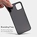 totallee Thin iPhone 15 Case, Thinnest Cover Ultra Slim Minimal - for Apple iPhone 15 (2023) (Frosted Black)