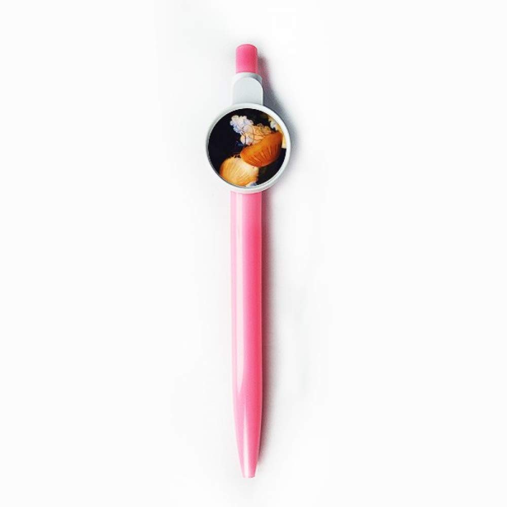 Stylo à bille rétractable bleu motif méduse tropicale DIYthinker