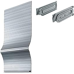 Puertas Persianas Para Armarios Hettich Persiana enrollable para muebles (400 x 900 x 350 mm), color plateado