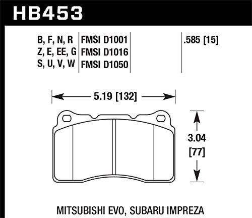 Hawk Performance Hb453B.585 Hps 5.0 Disc Brake Pad #TOP2