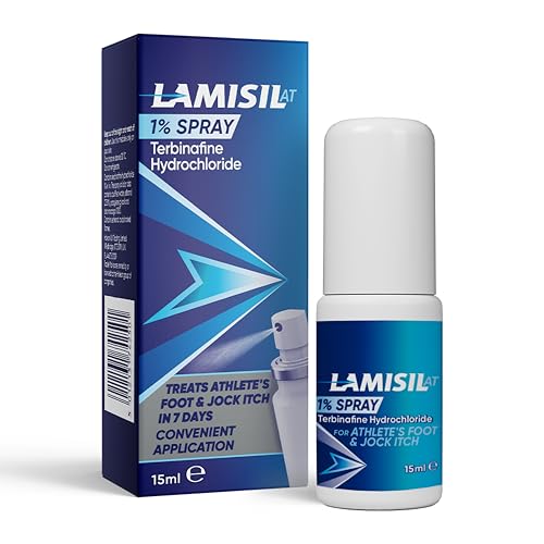 Lamisil AT 1 Percentage Athletes Foot Treatment Spray Soothes Itching Redness Cracking Symptoms & Helps Prevent Athletes Foot Recurrence Antifungal Spray 15 ml