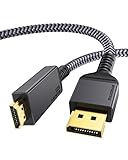 Maxonar 8K DisplayPort 1.4 to HDMI 2.1 Cable, 6.6FT Unidirectional DP1.4 to HDMI 2.1 Video Cord Supp