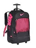 Nike Extra-Large Wheeled Backpack - black/pink, one size