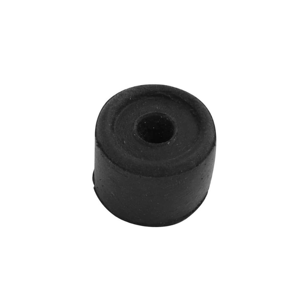 Vibe Rubber Door Buffer Black 50mm on Black, Door Stopper, Rubber Bumper to Protect Door, Walls, and Skirting for Internal Use