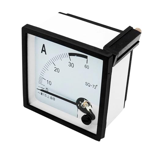 Amperímetro analógico de panel 72x72mm SQ72-A indicador de corriente alterna 100/5A 3