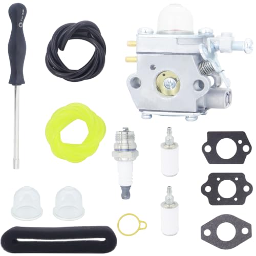 753-06190 Carburetor Fits for Troy Bilt TB21EC TB22 TB22EC TB32EC TB80EC TB42BC TB225 TB2040XP for MTD M2500 M2510 for Yard Man YM71SS Trimmer for Bolens BL110 BL160 BL125 Weedeater
