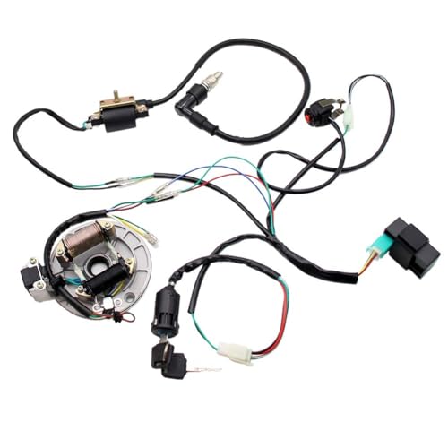 Image of PRO BAT Lifan Stator Kick Start Electric Wire Harness Kit Complete Wiring Harness Loom CDI Coil Magneto for 50cc 70cc 90cc 110cc 125cc 140cc Pit Dirt Bike ATV SSR YX Coolster