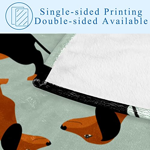 Couverture chaude teckel en textile premium 150 x 100 - 5