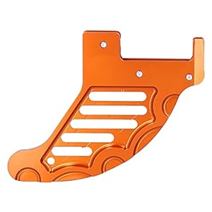 Protection de disque de frein arrière, protection de disque d’étrier de frein arrière de moto pour 125‑501 TE/FE/FC/TC 2014‑2017(Orange)