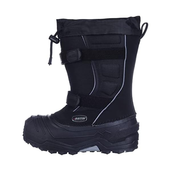 Baffin Boy's Young Eiger Snow Boots, Black, 12 M US Little Kid - Image 9