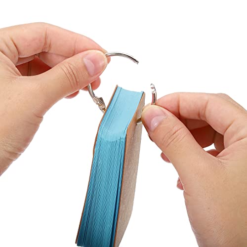 PATIKIL 3.5" x 2" Blank Flash Cards with Rings, 150 Pack Study Cards Index Cards Note Card Pre Hole Punched for Learning Blue - Image 4