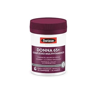 Swisse Donna 65+ Multivitaminico, Integratore Alimentare Multi-nutriente per Supportare l'Alimentazione delle Donne over 65, 30 Compresse