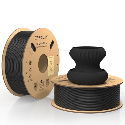 Image of Creality Carbon Fiber Filament, Hyper PLA-CF Filament, 3D Printer Filament 1.75mm High Speed 50-300mm /s High Strength High Layer Adhesion, 1KG*2 Cardboard Spool Fit Most 3D Printers