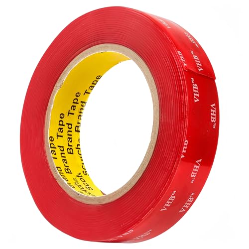 WZYZW Doppelseitiges Klebeband extra stark 3.0m x 2cm sehr haftfestes Montageband leicht abziehbar wasserdichtes Schaumstoffband für Auto Zuhause und Bürodeko
