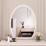 Photo Gallery gtzly specchio bagno led semi-ovale da parete, specchio da trucco a led con antiappannamento, illuminazione dimmerabile a 3 colori, montaggio a parete, infrangibile(60 * 80cm/24 * 31in) Photo Gallery gtzly specchio bagno led semi-ovale da parete, specchio da trucco a led con antiappannamento, illuminazione dimmerabile a 3 colori, montaggio a parete, infrangibile(60 * 80cm/24 * 31in)